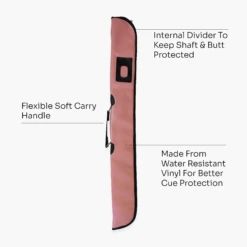 Cue & Case Quality Thick Padded Light Pink Vinyl 2pc Soft Cue Case 12 Cue & Case Quality Thick Padded Light Pink Vinyl 2pc Soft Cue Case -Billiards Shop Artboard4 ee32bc6f 446e 47c9 b7cc 4b593b7bb1a5