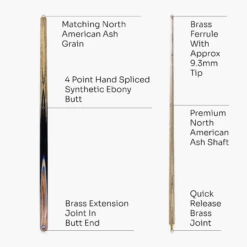 Cue + Case Baize Master Challenger 57 Inch 2 Piece Centre Joint Snooker Pool Cue 9.3mm Pro Leather Tip 25 Cue + Case Baize Master Challenger 57 Inch 2 Piece Centre Joint Snooker Pool Cue 9.3mm Pro Leather Tip -Billiards Shop Artboard4 f58e9ab5 65b6 4692 bbf1 c6a4a4324bf1