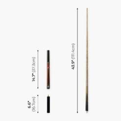 PRO147 Pro147 CLASSIC 3/4 Jointed Snooker Pool Cue With Genuine Multi Spliced Butt 9.5mm Leather Tip And Quick Release + 6" Mini Butt -Billiards Shop Artboard5 2a513ae2 10ba 4b0b aaf0 d06f7525aaac