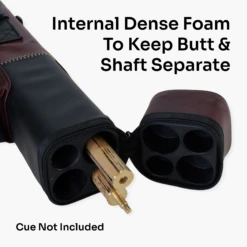 Baize Master Baize Master BROWN & BLACK Leather Patch Effect SQUARE Cue Case - Holds 2 Centre Jointed Cues -Billiards Shop Artboard7 270414be 4fd9 4d8f a3e6 0ea2dc149fc7