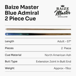 Baize Master Baize Master Blue Admiral 2 Piece Centre Joint Cue + 6" Mini-Butt Extension -Billiards Shop Artboard7 f2521db0 8ff3 4123 a35b d5775fa706d5