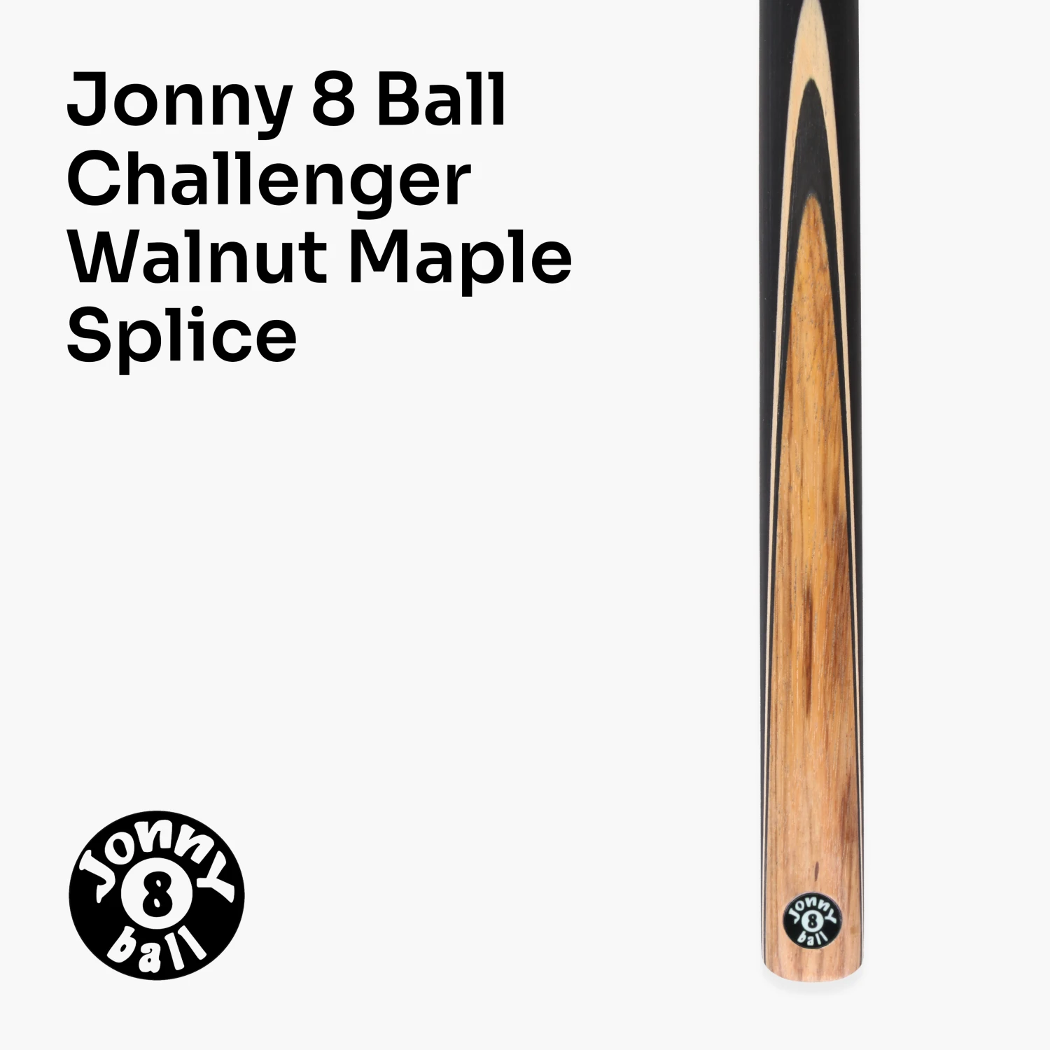 Cue + Case Jonny 8 Ball Challenger 57 Inch 2 Piece Centre Joint English Pool Cue With 8mm Pro Leather Tip 4 Cue + Case Jonny 8 Ball Challenger 57 Inch 2 Piece Centre Joint English Pool Cue With 8mm Pro Leather Tip - Image 2