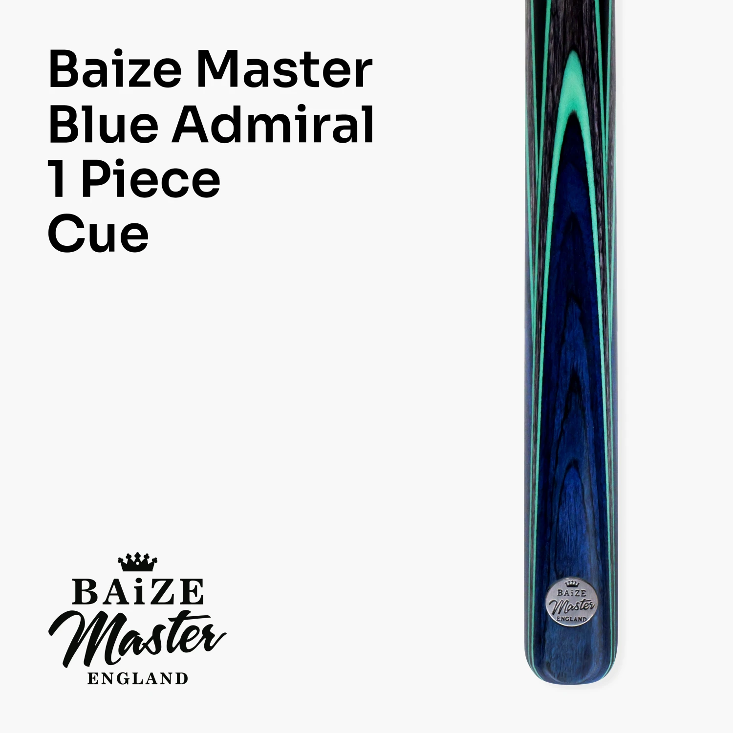 Baize Master Baize Master Blue Admiral 1 Piece Cue + 6" Mini-Butt Extension 4 Baize Master Baize Master Blue Admiral 1 Piece Cue + 6" Mini-Butt Extension - Image 2