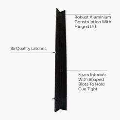 Baize Master Baize Master PRESTIGE 1 Piece Metal Snooker Pool Cue Case - Holds 3 Cues -Billiards Shop Artboard 4 5c977faa 0973 481d 8955 88939ab16db3