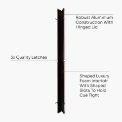 Cue & Case Pro Aluminium One Piece Wood Grain Cue Case Metal Ends - Holds 2 Cues -Billiards Shop Artboard 4 6df6a0a9 3c0c 4082 b6af 7d64aec01cde