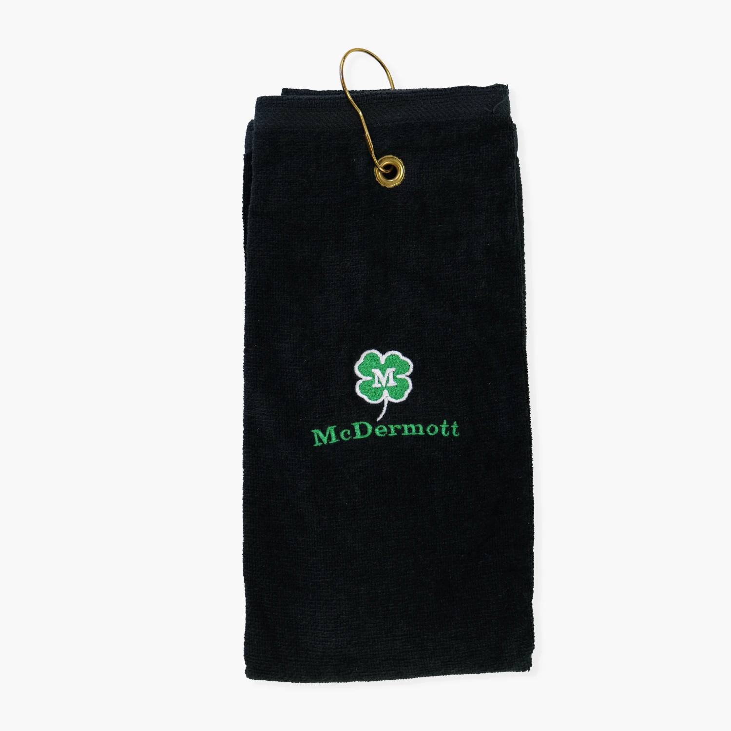 McDermott Mcdermott Pool Cue Towel With Gold Clip And Embroidered Clover 4 McDermott Mcdermott Pool Cue Towel With Gold Clip And Embroidered Clover - Image 2