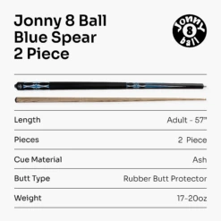Jonny 8 Ball Jonny 8 Ball 57 Inch 2 Piece RISS Pool Cue 8.5mm Elk Master Tip - Interchangeable Shaft -Billiards Shop Artboard 7 a4bf35a2 ab71 405a b92a e6e05fde626e