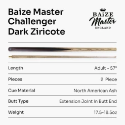 Cue + Case Baize Master Challenger 57 Inch 2 Piece Centre Joint Snooker Pool Cue 9.3mm Pro Leather Tip 35 Cue + Case Baize Master Challenger 57 Inch 2 Piece Centre Joint Snooker Pool Cue 9.3mm Pro Leather Tip -Billiards Shop Artboard 7 fff08fdd 7712 47c6 832f bff8a3dfec76