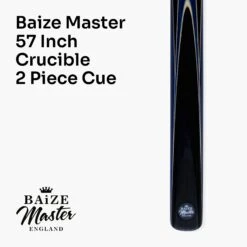 Cue + Case Baize Master CRUCIBLE 57 Inch 2 Piece Snooker Pool Cue And Case Set 9.5mm Tip -Billiards Shop Blue22pc