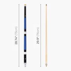 Jonny 8 Ball Jonny 8 Ball 4 Piece Hardwood Length Adjustable Snooker Pool Cue + 4 X 11mm Screw Tips -Billiards Shop Blue5v2