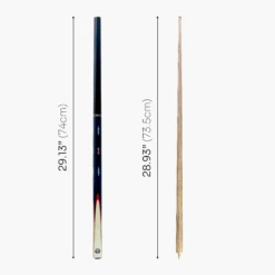 Jonny 8 Ball Jonny 8 Ball COMET 57 Inch 2 Piece Centre Joint Ash English Pool Cue With 8.5mm Tip -Billiards Shop Blue Comet 5