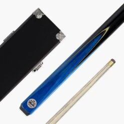 Baize Master Baize Master Jimmy White VICTORY 57 Inch Cue And Case Set 9.5mm Tip With Black Hard Case -Billiards Shop Blue Victory 1