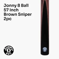 Jonny 8 Ball Jonny 8 Ball 2 Piece SNIPER 57 Inch Ash English Pool Cue With 8mm Pro Leather Tip -Billiards Shop Brown 2 baede068 dc42 4918 b44a c94c9bf1f73e