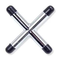 Cue & Case Chrome Cross Rest Head With Plastic Toes For Snooker & Pool