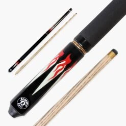 Jonny 8 Ball Jonny 8 Ball 57 Inch Adjustable 4 Piece Pool Cue 8mm Tip - Shorten To 45 Inch -Billiards Shop Flame 1 5df94e84 3a24 4033 b85c bd950b57c76a