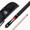 Jonny 8 Ball Jonny 8 Ball FLAME 4pc Ash Pool Snooker Cue & SOFT CASE -Billiards Shop Flame 1 Case