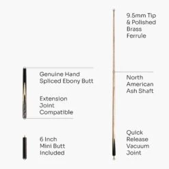 Baize Master BAIZE MASTER Limited Edition Gold Series 58 Inch ¾ Jointed Professional Snooker Pool Cue 9.5mm With Hand-fitted Medium Pro Layered Tip – Polished And Finished Locally In The UK! 26 Baize Master BAIZE MASTER Limited Edition Gold Series 58 Inch ¾ Jointed Professional Snooker Pool Cue 9.5mm With Hand-fitted Medium Pro Layered Tip – Polished And Finished Locally In The UK! -Billiards Shop G12 6 v2