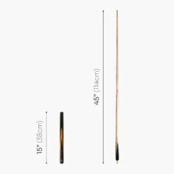 Baize Master BAIZE MASTER Limited Edition Gold Series 57 Inch ¾ Jointed Professional English Pool Cue 8.5mm With Hand-fitted Medium Pro Tip – Polished And Finished Locally In The UK! -Billiards Shop G13 5