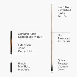 Baize Master BAIZE MASTER Limited Edition Gold Series 57 Inch ¾ Jointed Professional English Pool Cue 8.5mm With Hand-fitted Medium Pro Tip – Polished And Finished Locally In The UK! -Billiards Shop G13 6 0c3dbdc2 cd81 45e1 9fa8 130e2f106ce3