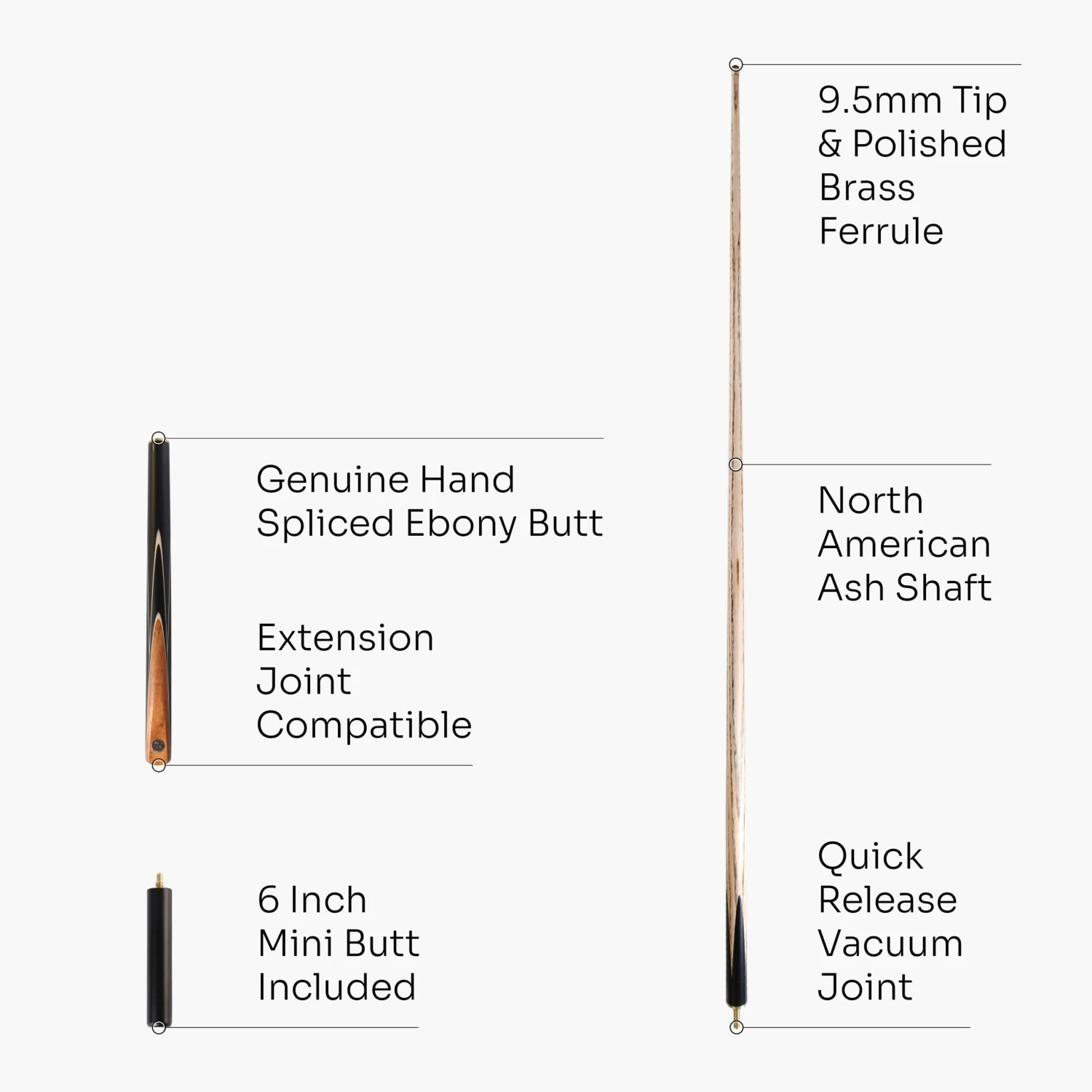 Baize Master BAIZE MASTER Limited Edition Gold Series 58 Inch ¾ Jointed Professional Snooker Pool Cue 9.5mm With Hand-fitted Medium Pro Layered Tip – Polished And Finished Locally In The UK! 15 Baize Master BAIZE MASTER Limited Edition Gold Series 58 Inch ¾ Jointed Professional Snooker Pool Cue 9.5mm With Hand-fitted Medium Pro Layered Tip – Polished And Finished Locally In The UK! - Image 13