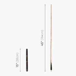 Baize Master BAIZE MASTER Limited Edition Gold Series 57 Inch ¾ Jointed Professional English Pool Cue 8.5mm With Hand-fitted Medium Pro Tip – Polished And Finished Locally In The UK! -Billiards Shop G45