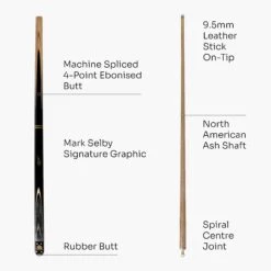 BCE BCE MARK SELBY Signature Heritage 57 Inch 2 Piece Snooker Pool Cue 9.5mm Tip -Billiards Shop Grey4 e9740f95 960b 47c6 b0ae f237d9837416