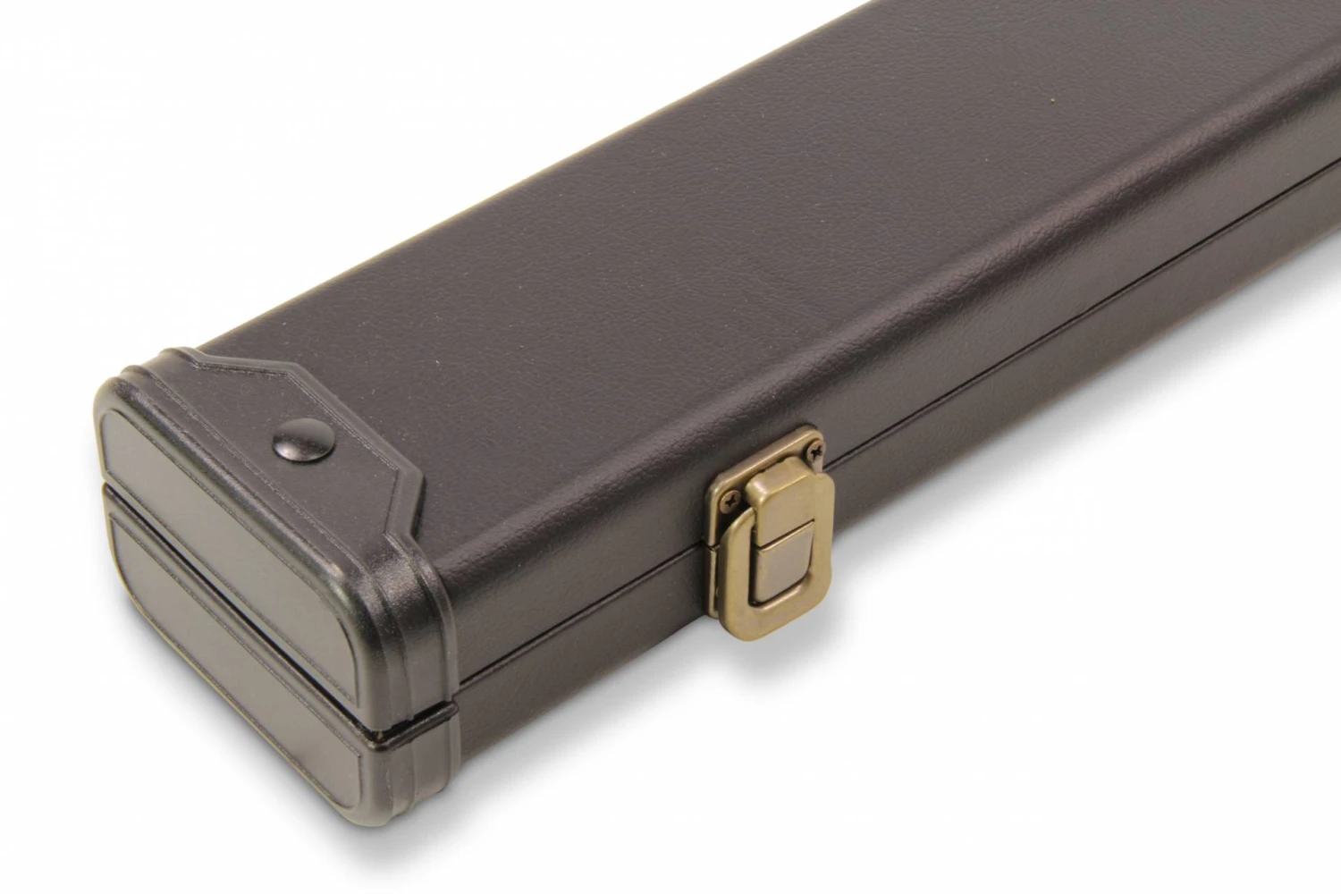 Baize Master Baize Master Deluxe PLAIN BLACK 2pc Pool And Snooker Cue Case With Metal Badge And Plastic Ends - Black White Interior 4 Baize Master Baize Master Deluxe PLAIN BLACK 2pc Pool And Snooker Cue Case With Metal Badge And Plastic Ends - Black White Interior - Image 2