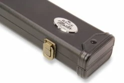 Baize Master Baize Master Deluxe PLAIN BLACK 2pc Pool And Snooker Cue Case With Metal Badge And Plastic Ends - Black White Interior 13 Baize Master Baize Master Deluxe PLAIN BLACK 2pc Pool And Snooker Cue Case With Metal Badge And Plastic Ends - Black White Interior -Billiards Shop IMG 0415