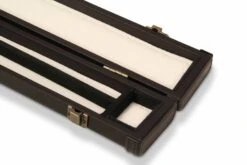 Baize Master Baize Master Deluxe PLAIN BLACK 2pc Pool And Snooker Cue Case With Metal Badge And Plastic Ends - Black White Interior 15 Baize Master Baize Master Deluxe PLAIN BLACK 2pc Pool And Snooker Cue Case With Metal Badge And Plastic Ends - Black White Interior -Billiards Shop IMG 0467