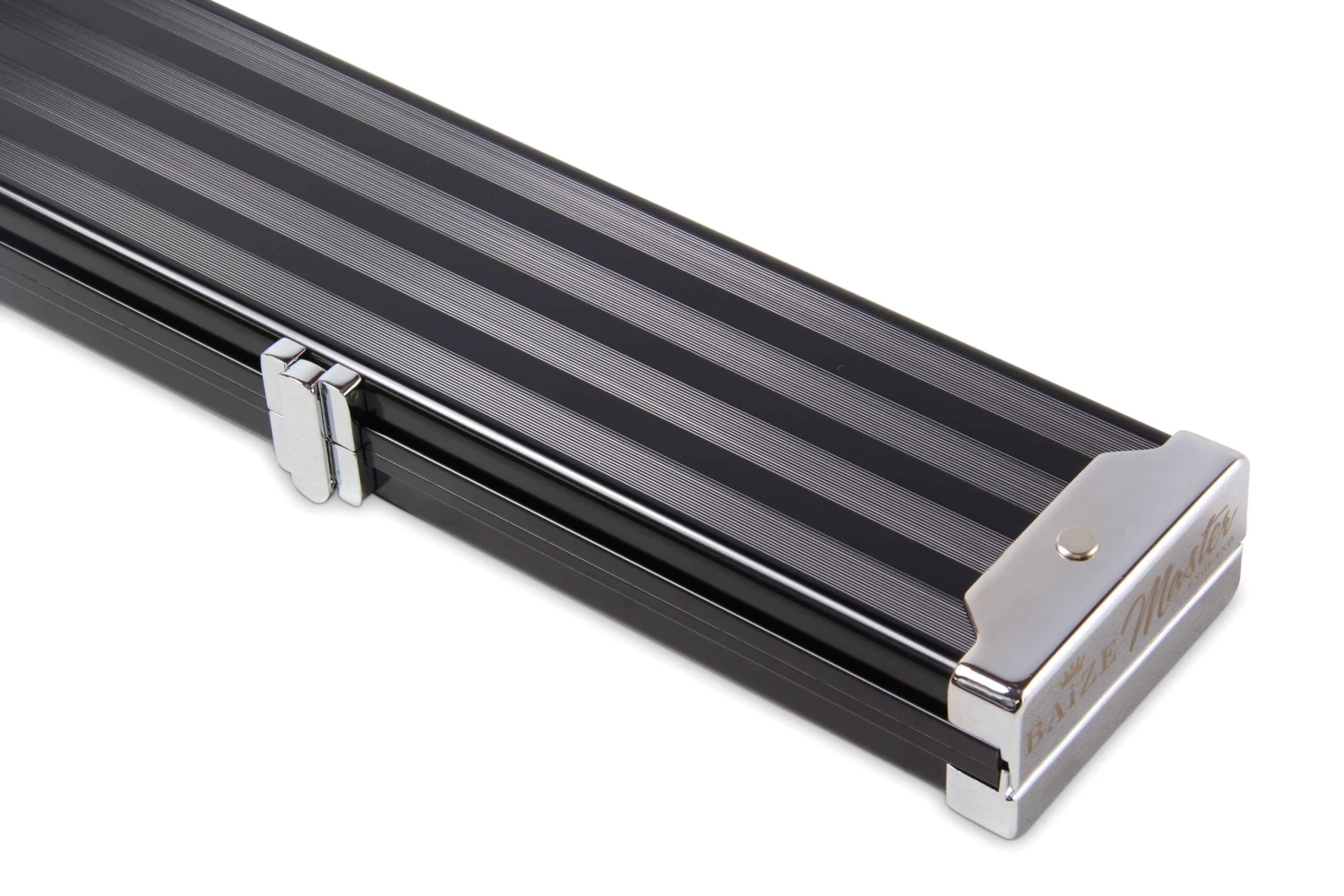 Baize Master Baize Master WIDE BLACK 3/4 PRO LINE Aluminium Metal Ends Snooker Pool Cue Case - Holds 2 Cues 6 Baize Master Baize Master WIDE BLACK 3/4 PRO LINE Aluminium Metal Ends Snooker Pool Cue Case - Holds 2 Cues - Image 4