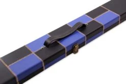 Cue & Case Deluxe 2 Piece 3 SLOT CHEQUERED Snooker Pool Cue Case With Plastic Ends -Billiards Shop IMG 17657 copy scaled 1