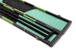 Cue & Case Deluxe 2 Piece 3 SLOT CHEQUERED Snooker Pool Cue Case With Plastic Ends -Billiards Shop IMG 17673copy