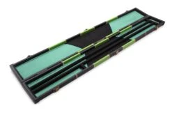 Cue & Case Deluxe 2 Piece 3 SLOT CHEQUERED Snooker Pool Cue Case With Plastic Ends -Billiards Shop IMG 17718copy