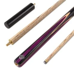 Baize Master Baize Master 2 Piece PURPLE JESTER 57 Inch Centre Joint Snooker Pool Cue With 9.5mm Tip