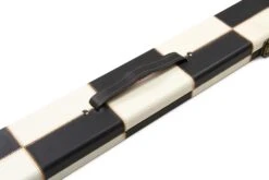 Cue & Case Deluxe 1 Piece WIDE CHEQUERED Snooker Pool Cue Case With Plastic Ends - Holds 3 Cues -Billiards Shop IMG 18376copy