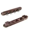 Cue & Case MAHOGANY 4 Way CLIP 2pc Wall Mounted Snooker Cue Rack - Holds 4 Cues -Billiards Shop IMG 2296v2