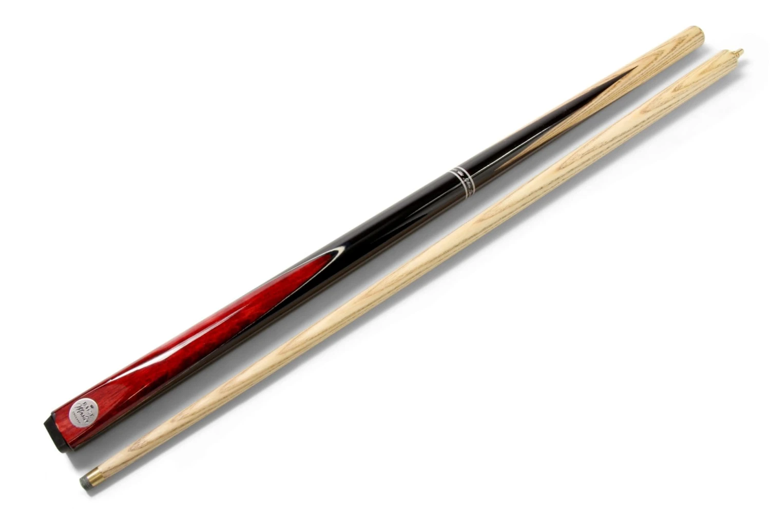 Baize Master Baize Master Silver Series 52 Inch RED CONQUEST Snooker Pool 2pc Ash Cue Set With Baize Master Black Metal Badge Case - 9.5mm 7 Baize Master Baize Master Silver Series 52 Inch RED CONQUEST Snooker Pool 2pc Ash Cue Set With Baize Master Black Metal Badge Case - 9.5mm - Image 5