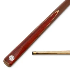 PRO147 PRO147 JUNIOR CHAMPION 36 Inch Traditional 2pc Machine Spliced Pool Snooker Cue With Matching Ash Grain And 10mm Leather Tip