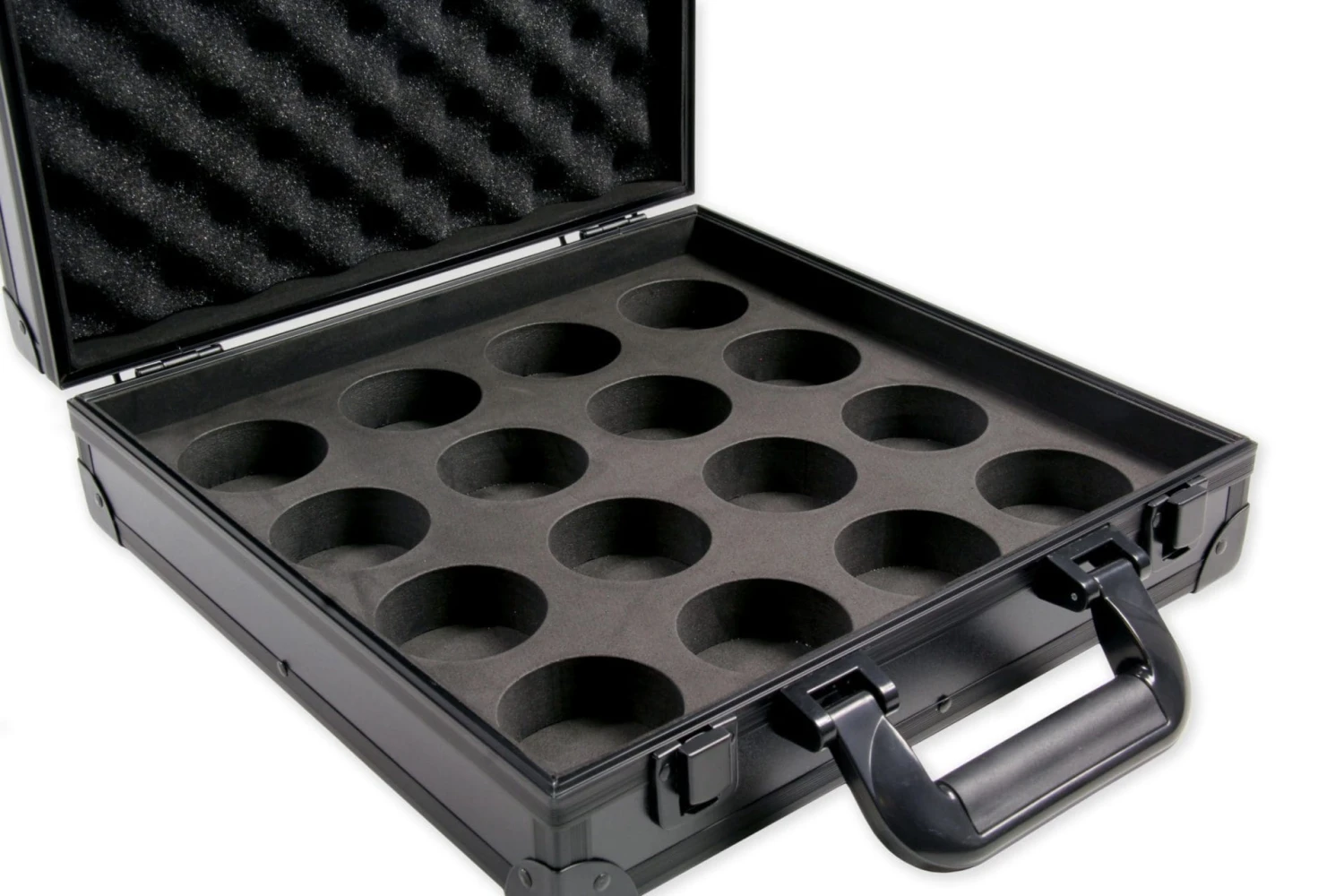 Baize Master Baize Master AMERICAN POOL Black Aluminium 16 Ball Carry Flight Case - 2 1/4 Inch Balls 5 Baize Master Baize Master AMERICAN POOL Black Aluminium 16 Ball Carry Flight Case - 2 1/4 Inch Balls - Image 3