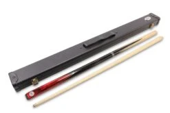 Baize Master Baize Master Silver Series 57 Inch RED VICTORY Snooker Pool 2pc Ash Cue Set With Baize Master Black Metal Badge Case And 2 X Chalk - 9.5mm Tip -Billiards Shop IMG 9202 scaled 1