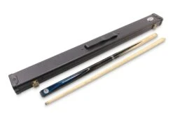Baize Master Baize Master Silver Series 52 Inch BLUE CONQUEST Snooker Pool 2pc Ash Cue Set With Baize Master Black Metal Badge Case - 9.5mm -Billiards Shop IMG 9208 scaled 1