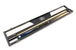 Baize Master Baize Master Silver Series 52 Inch BLUE CONQUEST Snooker Pool 2pc Ash Cue Set With Baize Master Black Metal Badge Case - 9.5mm -Billiards Shop IMG 9214 scaled 1