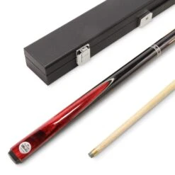 Baize Master Baize Master Silver Series 42 Inch CONQUEST Junior Kids Short Snooker Pool 2pc Ash Cue Set With MEDIUM BLACK HARD CASE - 9.5mm -Billiards Shop IMG 9249