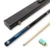 Baize Master Baize Master Silver Series 57 Inch BLUE VICTORY Snooker Pool 2pc Ash Cue Set With Baize Master Black Metal Badge Case And 2 X Chalk- 9.5mm -Billiards Shop IMG 9262