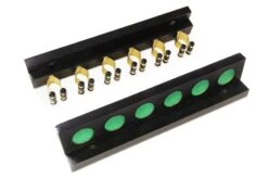 Cue + Case Funky Chalk 6 Way STRAIGHT Wall Mounted Snooker Pool Cue Rack With Brass Clips - Holds 6 Cues -Billiards Shop IMG 9873edit scaled 1