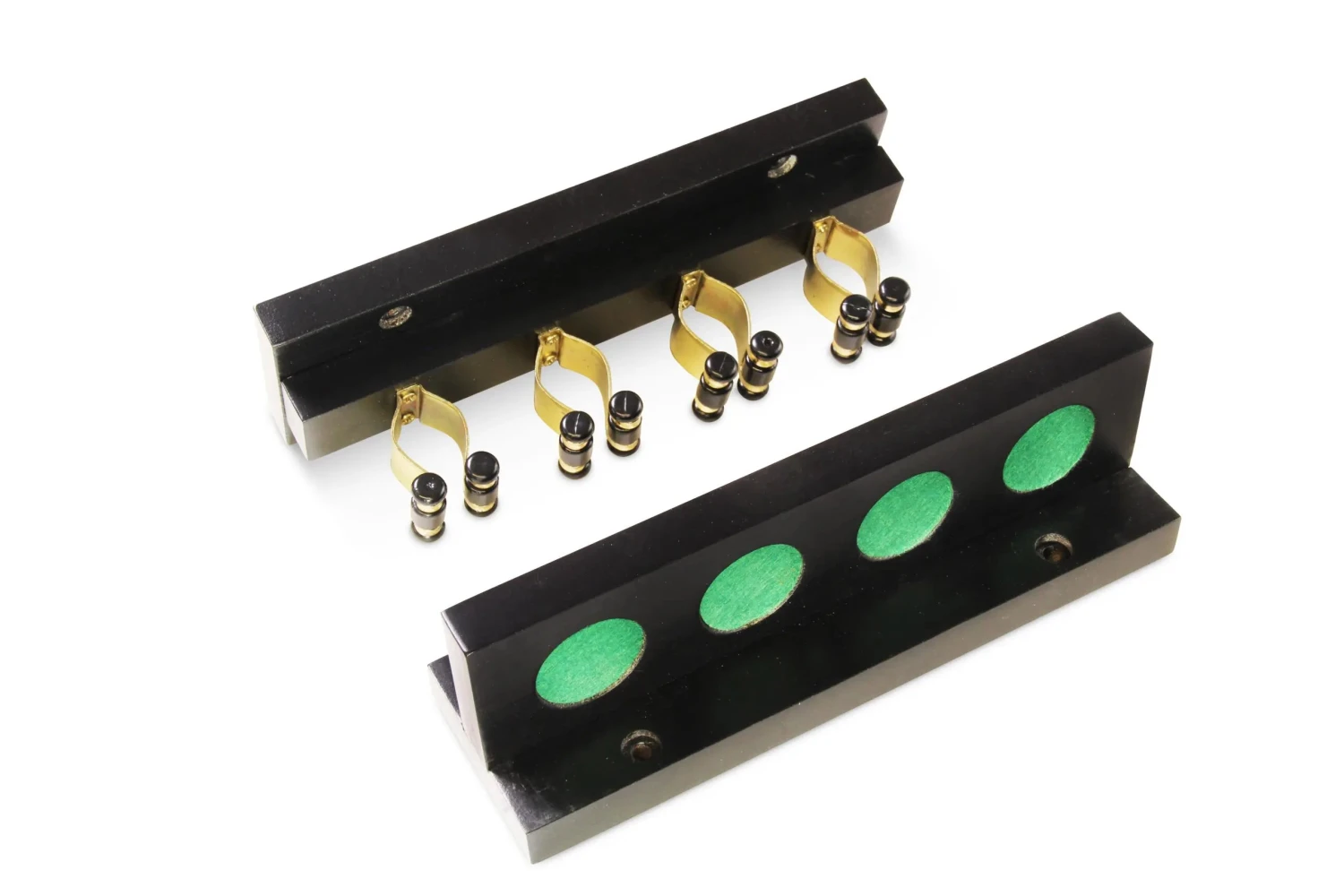 Cue + Case Funky Chalk 4 Way STRAIGHT Wall Mounted Snooker Pool Cue Rack With Brass Clips - Holds 4 Cues 6 Cue + Case Funky Chalk 4 Way STRAIGHT Wall Mounted Snooker Pool Cue Rack With Brass Clips - Holds 4 Cues - Image 4