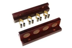 Cue + Case Funky Chalk 4 Way STRAIGHT Wall Mounted Snooker Pool Cue Rack With Brass Clips - Holds 4 Cues 16 Cue + Case Funky Chalk 4 Way STRAIGHT Wall Mounted Snooker Pool Cue Rack With Brass Clips - Holds 4 Cues -Billiards Shop IMG 9901edit scaled 1