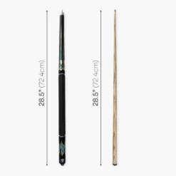 Cue + Case Jonny 8 Ball AQUA RISS 57 Inch 2 Piece Centre Joint English Pool Cue With 8.5mm Elk Master Tip -Billiards Shop J8B AR 5