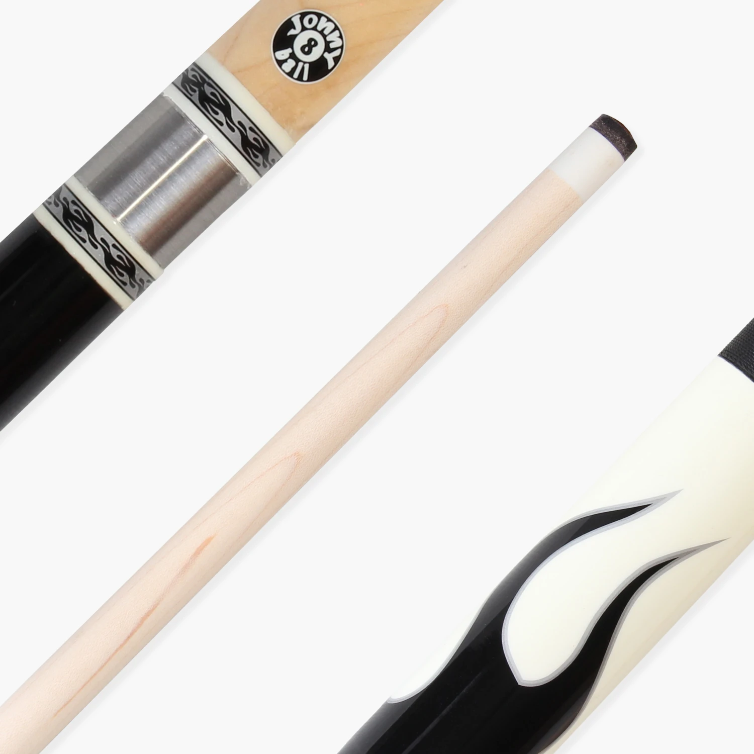 Jonny 8 Ball Jonny 8 Ball FLAME 58 Inch 2 Piece Snooker Pool Cue With Maple Shaft 11mm Tip 8 Jonny 8 Ball Jonny 8 Ball FLAME 58 Inch 2 Piece Snooker Pool Cue With Maple Shaft 11mm Tip - Image 6