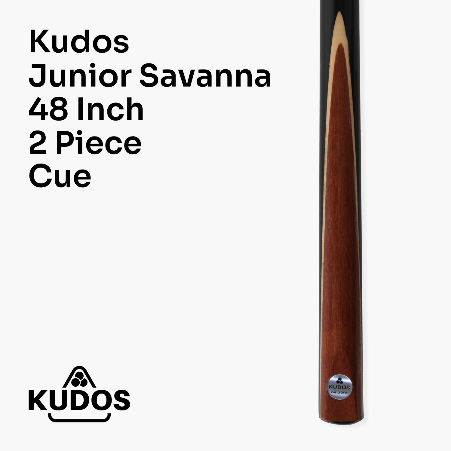 Kudos Kudos 48 Inch JUNIOR SAVANNA 2pc Centre Joint Ash Snooker Pool Cue 10mm Tip 4 Kudos Kudos 48 Inch JUNIOR SAVANNA 2pc Centre Joint Ash Snooker Pool Cue 10mm Tip - Image 2